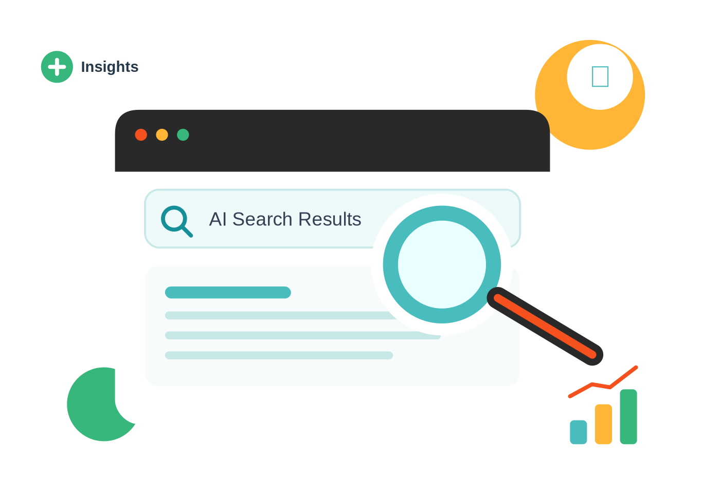 Illustration of answer engine optimization services